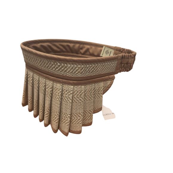 Lorna Murray x Kelly Rutherford Cappuccina Cannes Sun Visor Size Med NWT - Picture 6 of 11